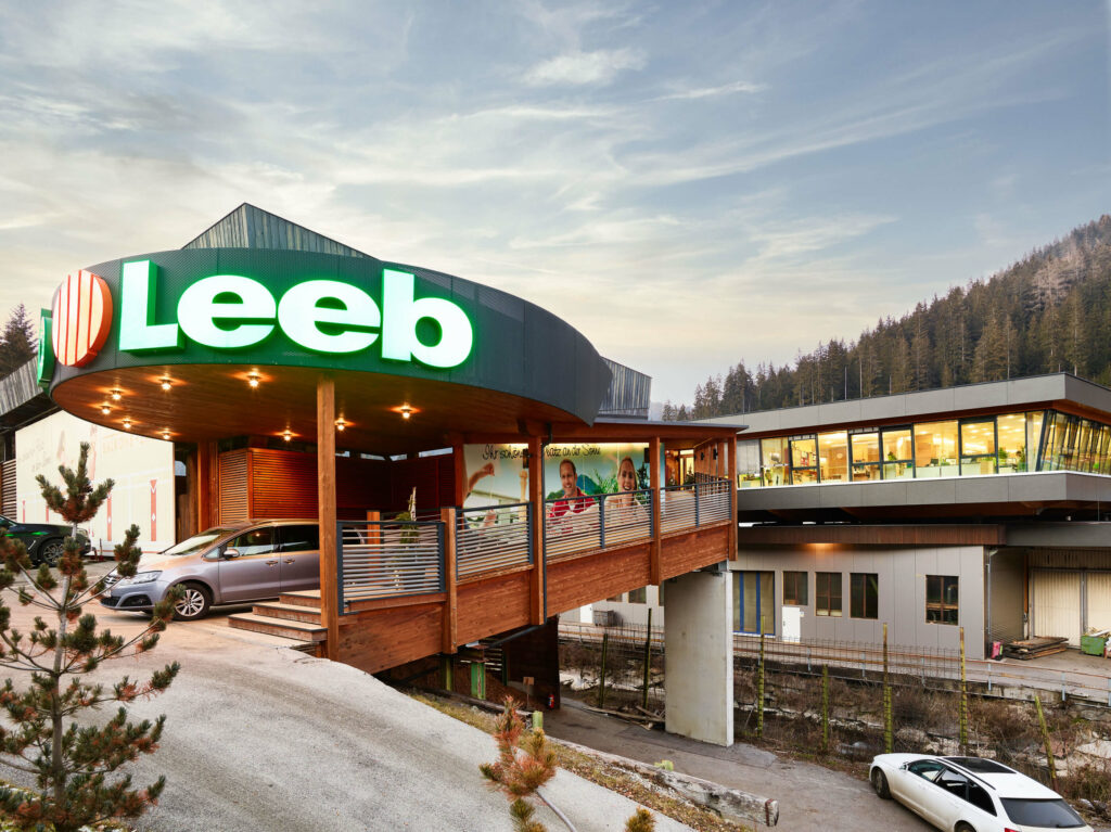 Sedež podjetja Leeb Balkone GmbH v Gnesau